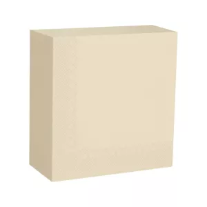 Serviettes 25x25cm 2c 1/4 champagne (39x50pcs)
